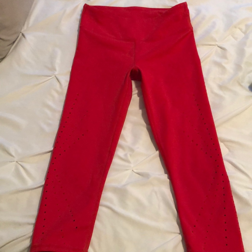 Fabletics red leggings